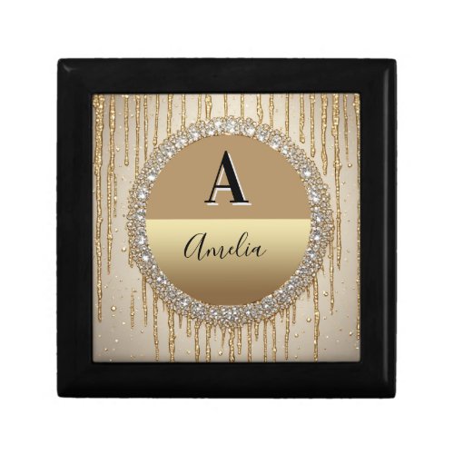 Custom Gold Monogram Gift For Wedding And Events Box
