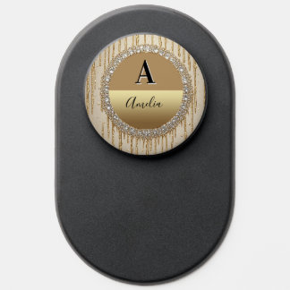 Custom Gold Monogram Gift For Wedding And Events PopSocket