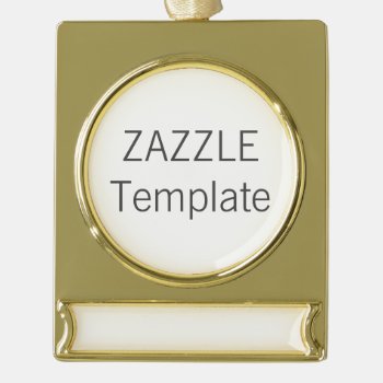 Custom Gold Plated Christmas Tree Ornament by ZazzleBlankTemplates at Zazzle