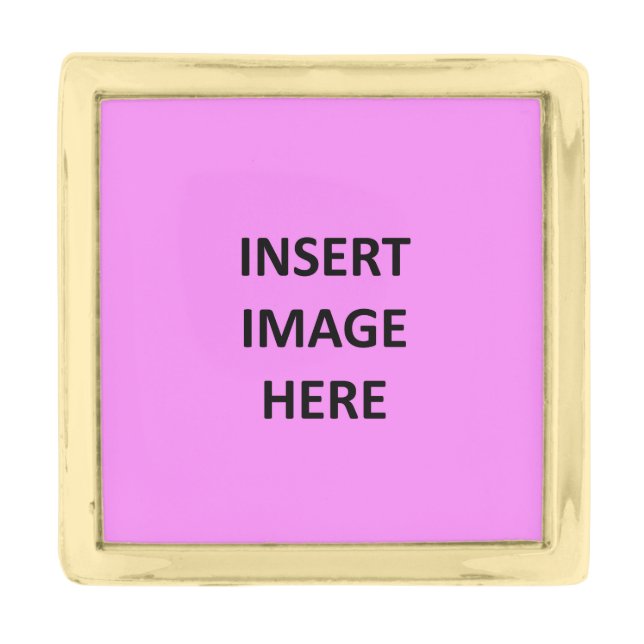 Custom Gold Plated Pin Template to Make Your Own (Front)