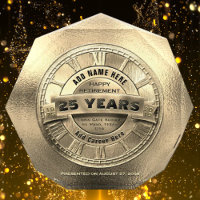 Custom Gold Retirement Award