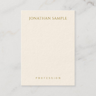 Custom Gold Text Elegant Template Modern Vertical Business Card