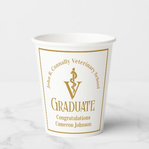 Custom Gold Veterinary School Graduation Party
