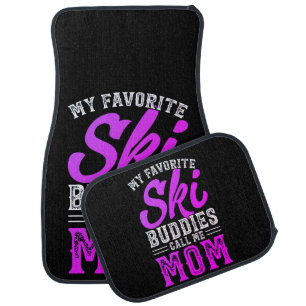 Custom Golden Bowling Art Design Car Floor Mat