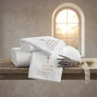 Custom Golden Cross Religious Christening, Baptism