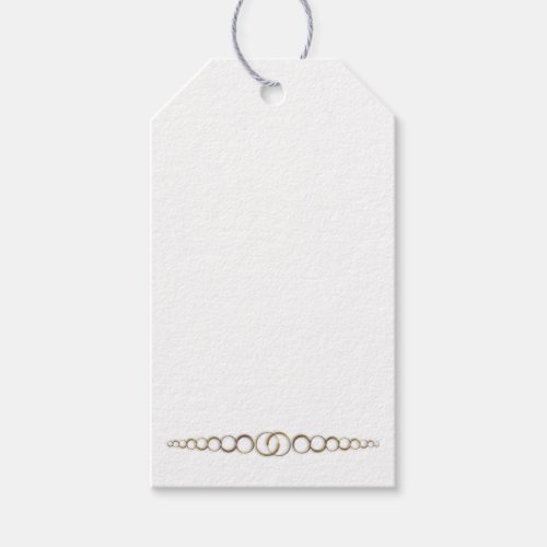 Custom Golden Jewelry or Gift Cards for DIY Cut Gift Tags