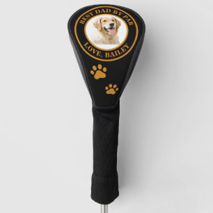 Custom Golden Retriever Dog Personalized Drawing Golf Head Cover