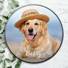 Custom Golden Retriever Dog Personalized Pet Photo PopSocket