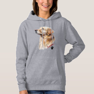 Custom Golden Retriever Personalized Pet Name Hoodie