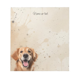 Custom  Golden Retriever Pet Dog Animal Notepad