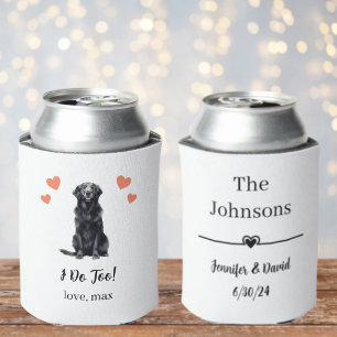 Custom Golden Retriever Pet Wedding Can Cooler