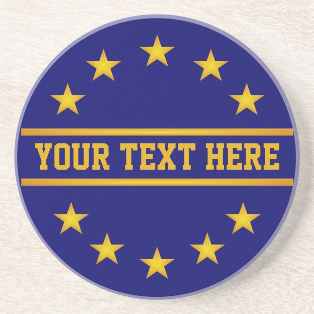 CUSTOM GOLDEN STARS coaster (Front)