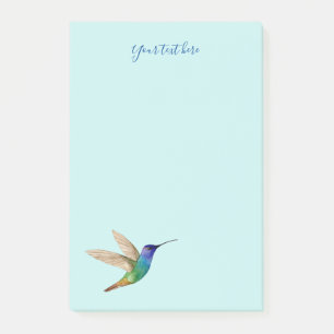Custom Golden-tailed Sapphire Hummingbird Post-it Notes