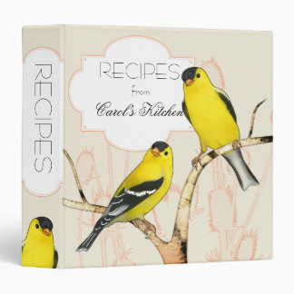 Custom Goldfinch Binder