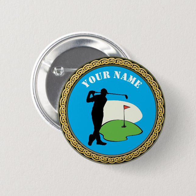 Custom Golf - Add Name Button (Front & Back)