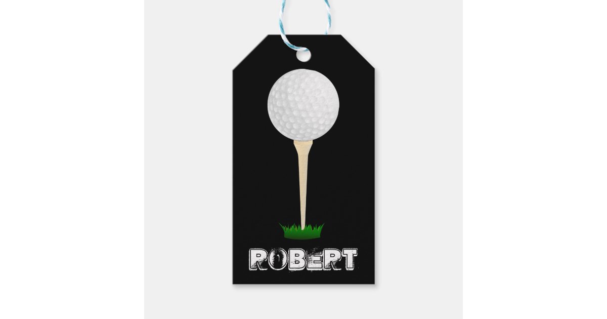 Custom Golf Ball Gift Tag Zazzle