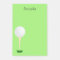 custom golf ball golfing design post it note