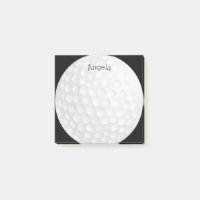 custom golf ball golfing design post it note