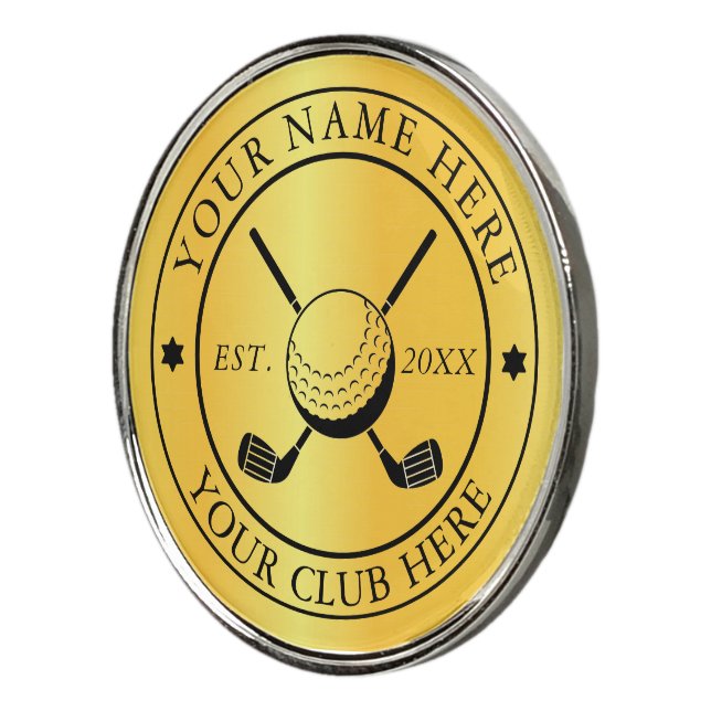 Custom Golf Ball Marker Featuring Club Emblem (3/4)