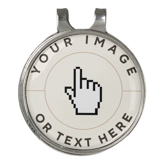 Custom -  Golf Ball Marker Golf Hat Clip (Front)