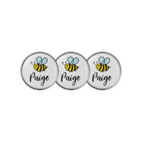 Custom golf ball marker with cute honey bee logo
