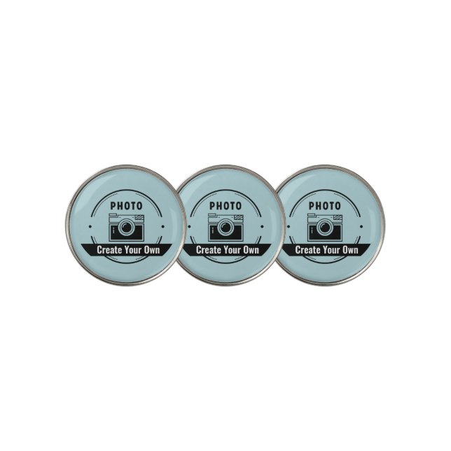 Custom Golf Ball Markers – Personalized Name Photo (3 Up)