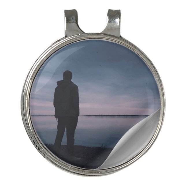 Custom Golf Ball – Personalized Gift for Golf Love Hat Clip (Front)