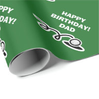 Custom golf ball wrapping paper for men's Birthday
