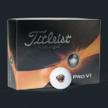 Custom Golf Balls<br><div class="desc">These Titleist golf balls are shown with a custom cute dog sample print. 
Customize this item and change the sample photo to yours with this template or buy as shown.</div>