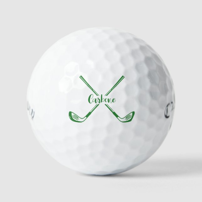 Custom Golf Balls 4 Him or Her, Personalized Name (Front)