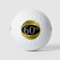 Custom Golf Balls For 60th Birthday