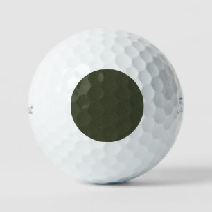 Custom Golf Balls – Moss Green Noise Circle