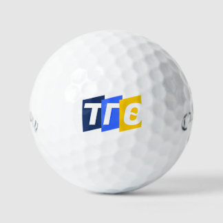 Custom Golf Balls w/ Tri-color Letters