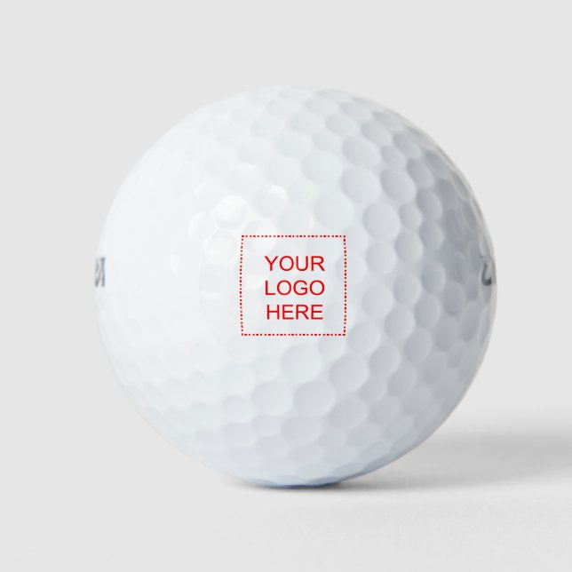 Custom golf balls with corporate business logo (Front)