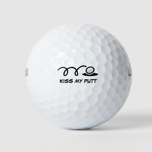 Custom golf balls with funny quote or name (Front)