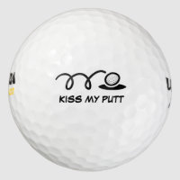 Custom golf balls with funny quote or name