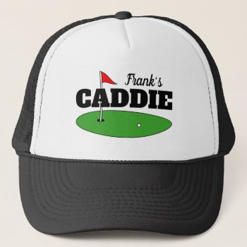 Custom Golf Caddie Hat With Player Name by logotees at Zazzle