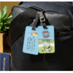 Custom Golf Cart Scenic League Club Logo  Luggage Tag<br><div class="desc">Three hundred similar golf bag or luggage tags are with a League bearing their club's logo. This version, now with a generic logo, also has a back address which can easily be changed to the club logo, upon request by sending a chat or an email to charmdesignstudio@rcn.com. BTW, there are...</div>