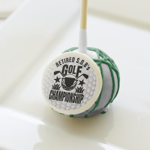 Custom Golf Championship Logo Cake Pops