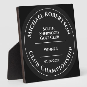 Custom Golf Club Championship Tournament Trophy Plaque
