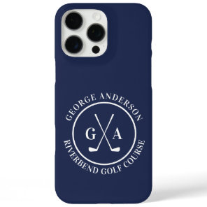 Custom Golf Club Headcover Personalized Monogram iPhone 16 Pro Max Case