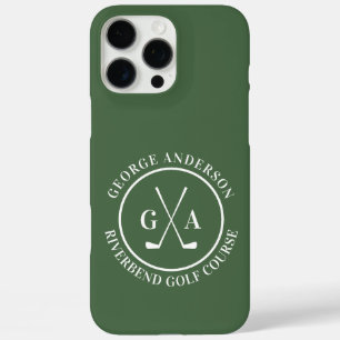 Custom Golf Club Headcover Personalized Monogram iPhone 16 Pro Max Case