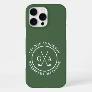 Custom Golf Club Headcover Personalized Monogram iPhone 16 Pro Max Case