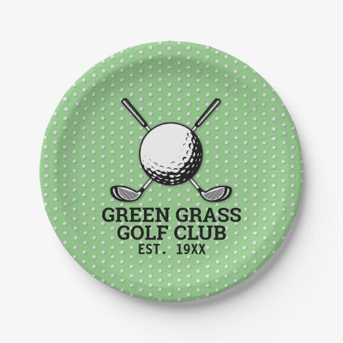 Custom Golf Club Logo Design Paper Plates