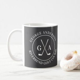 Custom Golf Club Logo Personalized Monogram Coffee Mug