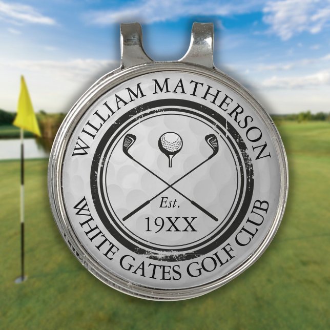 Custom Golf Club Name Golf Hat Clip (Custom Golf Club Name Golf Hat Clip)