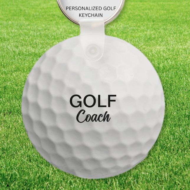 Custom Golf Coach Keepsake Keychain (Custom Golf Coach Keepsake Keychain)