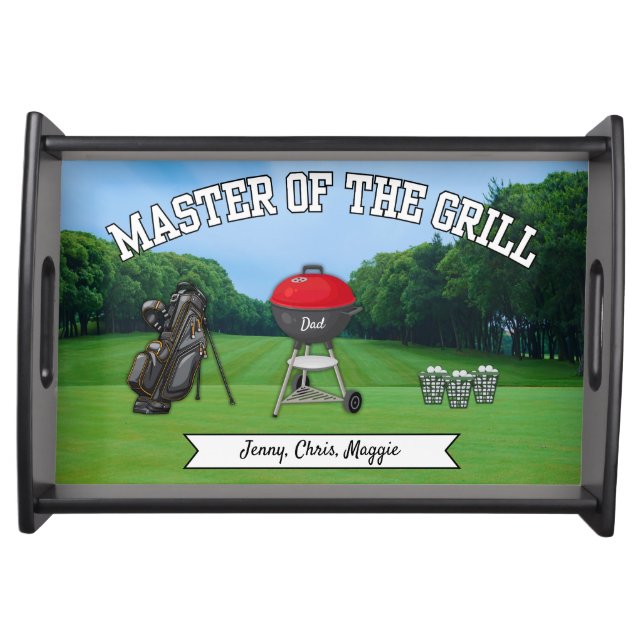 Custom Golf Dad  Serving Tray (Front)