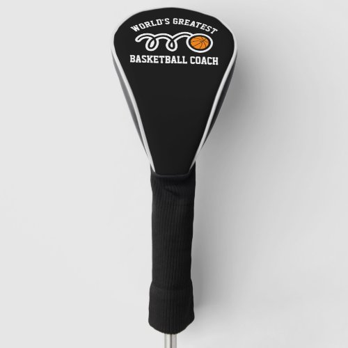 Custom golf driver cover for basketball coach