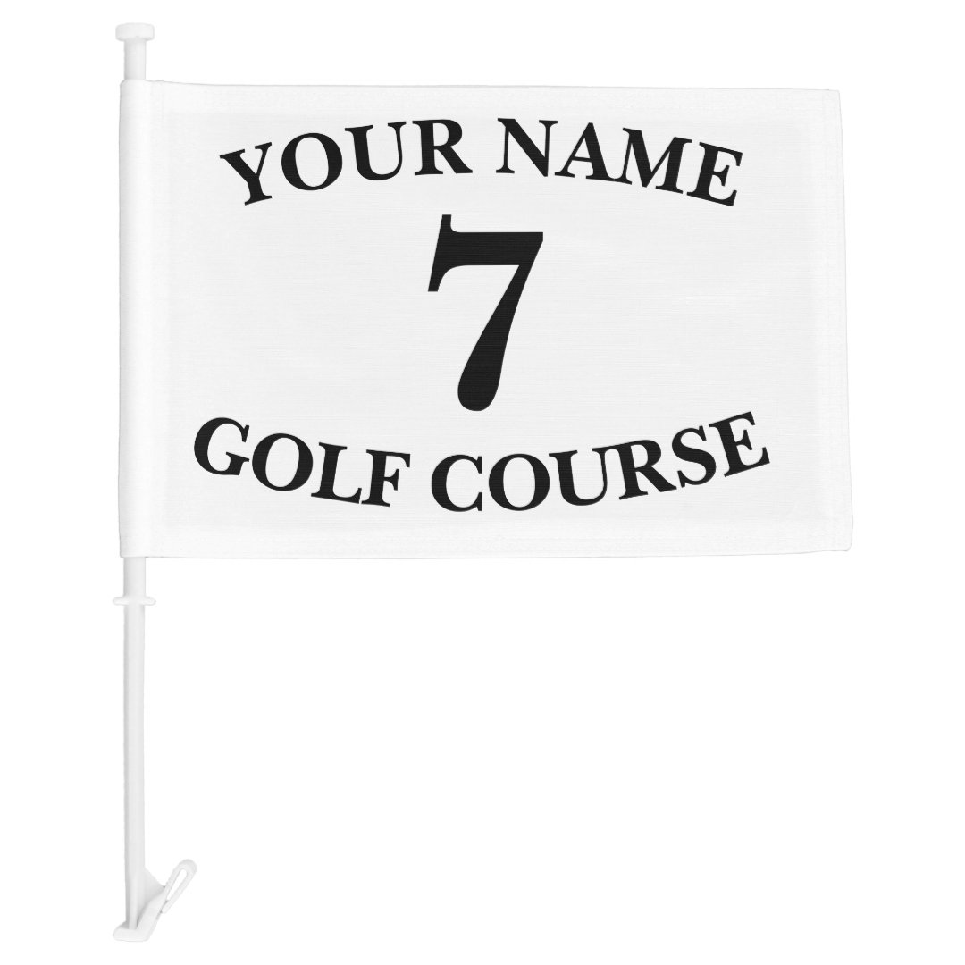 Custom Golf Flag Zazzle